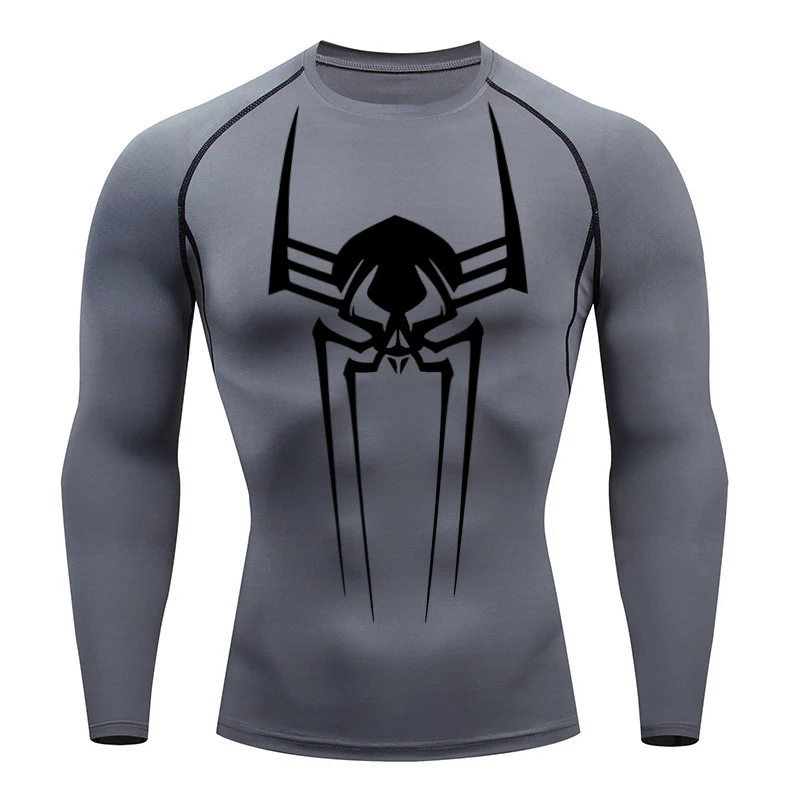 T Shirt Tight Fit - Мужская спортивная футболка с длинным рукавом,
