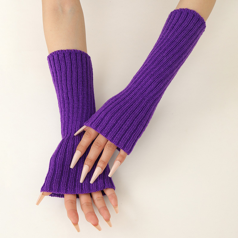 Thermal Long John - Girls Colorful Warm Knitted Arm Sleeves