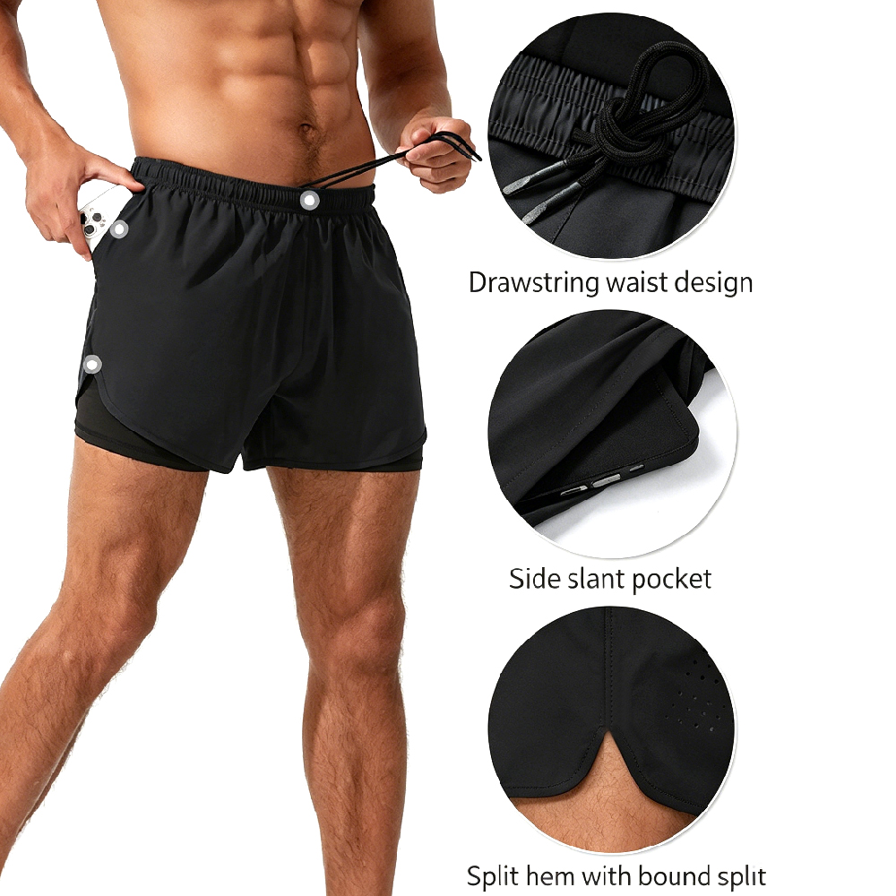 Compression Shorts Athletes - Мужские шорты для бега 2 в