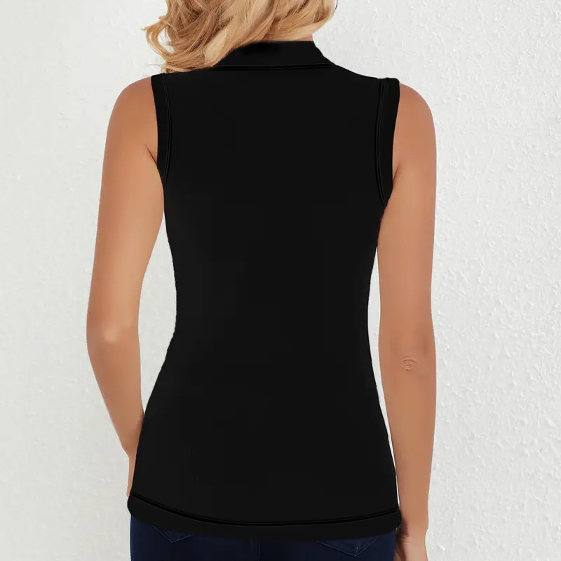 Женский топ без рукавов с воро – обзор и цена Tank Top Ribbed